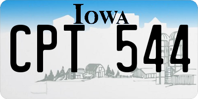 IA license plate CPT544
