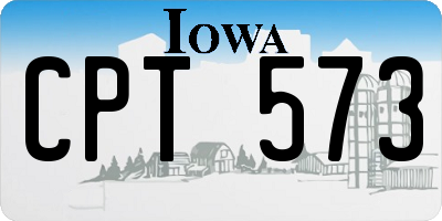 IA license plate CPT573
