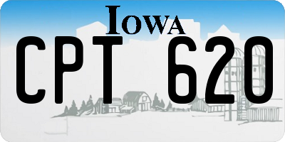 IA license plate CPT620
