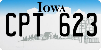IA license plate CPT623