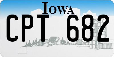 IA license plate CPT682