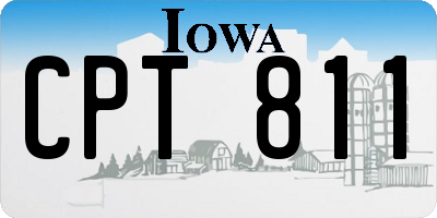 IA license plate CPT811