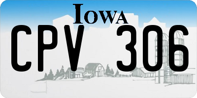 IA license plate CPV306