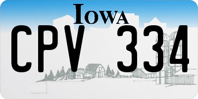 IA license plate CPV334