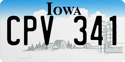 IA license plate CPV341
