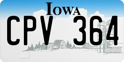 IA license plate CPV364
