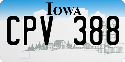 IA license plate CPV388