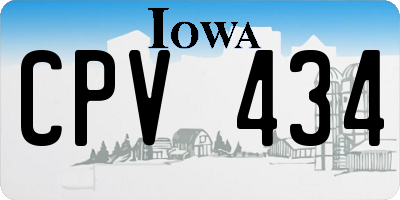 IA license plate CPV434