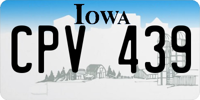 IA license plate CPV439