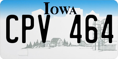 IA license plate CPV464
