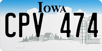 IA license plate CPV474