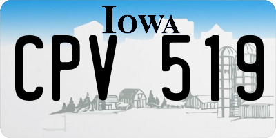 IA license plate CPV519