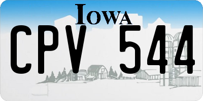 IA license plate CPV544