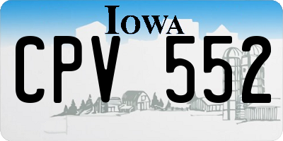 IA license plate CPV552