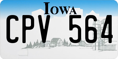 IA license plate CPV564