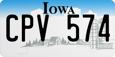 IA license plate CPV574