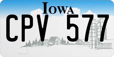 IA license plate CPV577
