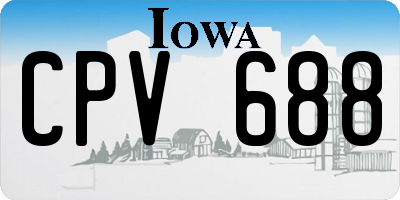IA license plate CPV688