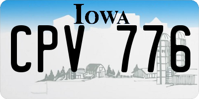 IA license plate CPV776