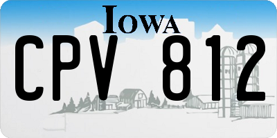 IA license plate CPV812