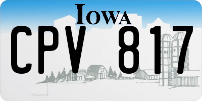 IA license plate CPV817