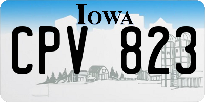 IA license plate CPV823
