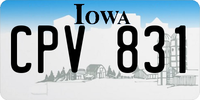 IA license plate CPV831
