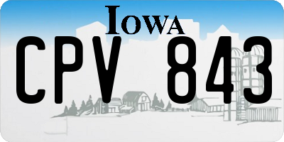 IA license plate CPV843