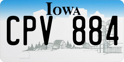 IA license plate CPV884