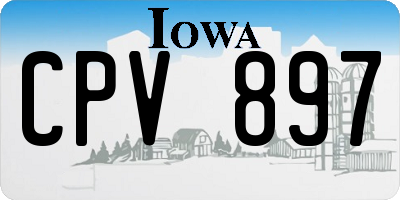 IA license plate CPV897