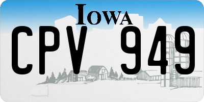 IA license plate CPV949