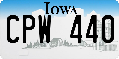 IA license plate CPW440