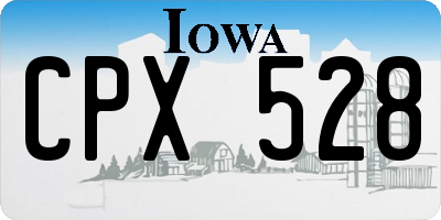 IA license plate CPX528