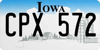 IA license plate CPX572