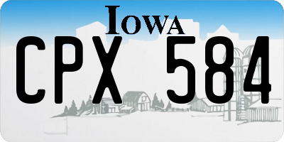 IA license plate CPX584