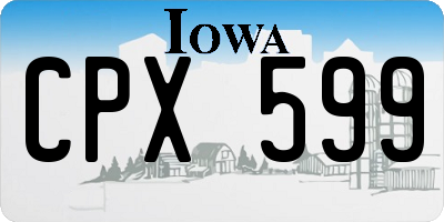 IA license plate CPX599