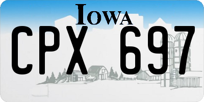 IA license plate CPX697