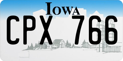 IA license plate CPX766