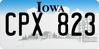 IA license plate CPX823