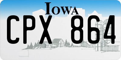 IA license plate CPX864