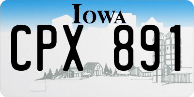 IA license plate CPX891