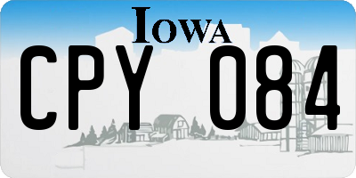 IA license plate CPY084