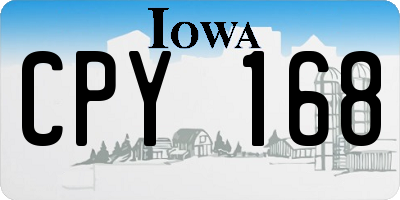 IA license plate CPY168