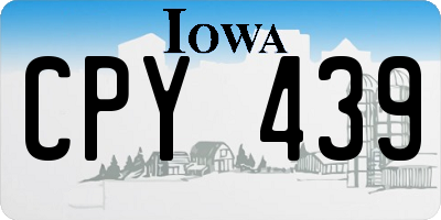 IA license plate CPY439