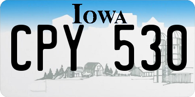 IA license plate CPY530