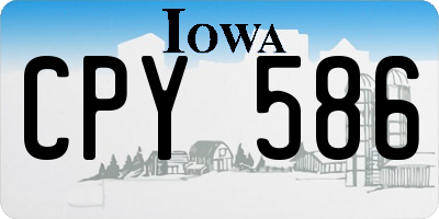 IA license plate CPY586