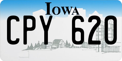 IA license plate CPY620