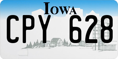 IA license plate CPY628