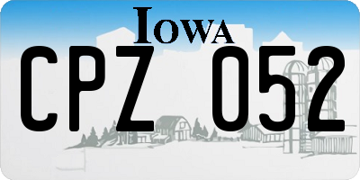 IA license plate CPZ052