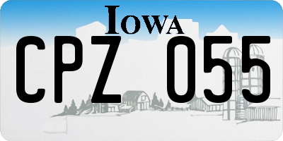 IA license plate CPZ055